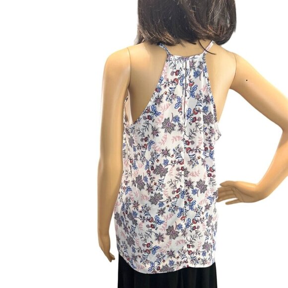 Paper Crane Chiffon‎ Camisole Top in White Floral size medium - Picture 6 of 8